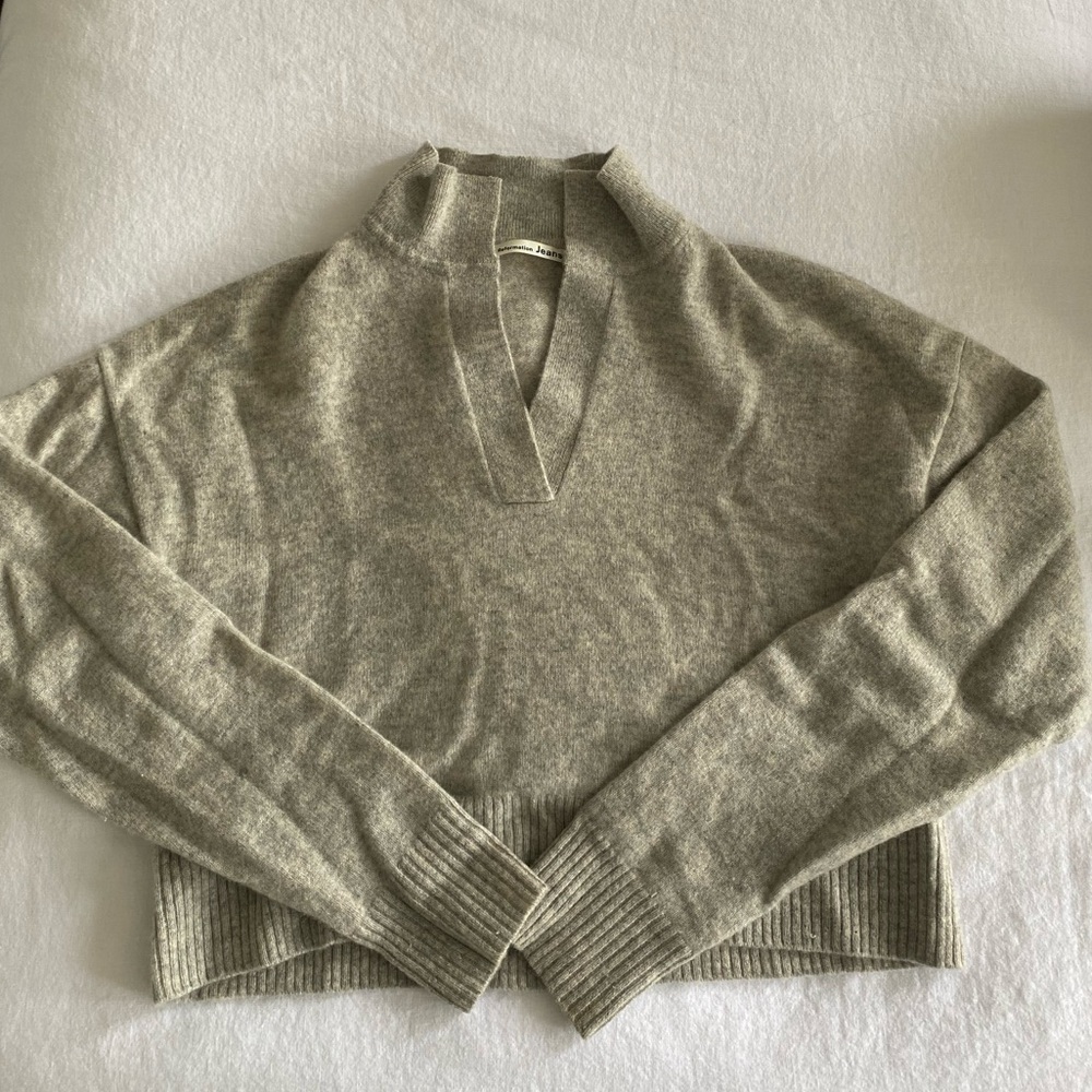 Reformation cashmere sweater polo